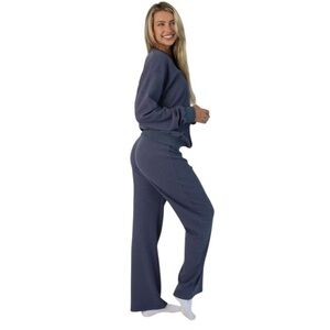 NWT COMFRT Waffle Stone Blue Lounge Pants Size Medium